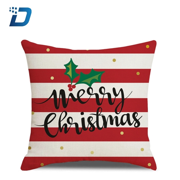 Happy Christmas Sofa Pillow Cover - Image 2