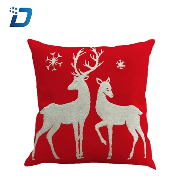 Happy Christmas Pillow Cover - Image 2