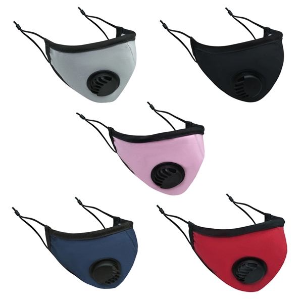 Kids Cotton Face Masks With Breathing Valve - Image 4