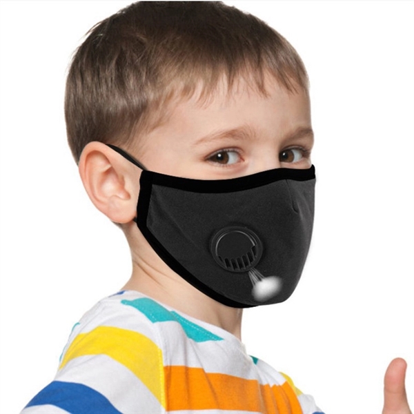 Kids Cotton Face Masks With Breathing Valve - Image 5