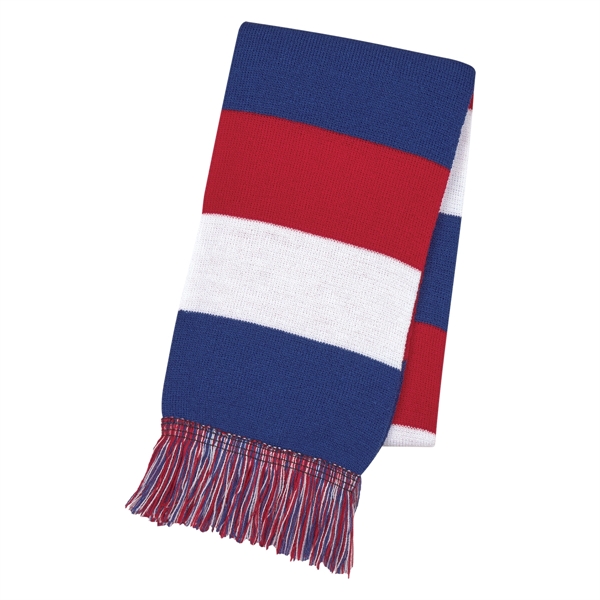 Patriotic Knit Scarf - Image 3