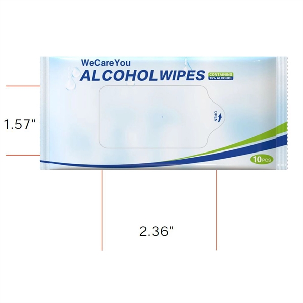 Antibacterial 75% Alcohol Wipes 10pcs A Bag custom Label Opt - Image 4