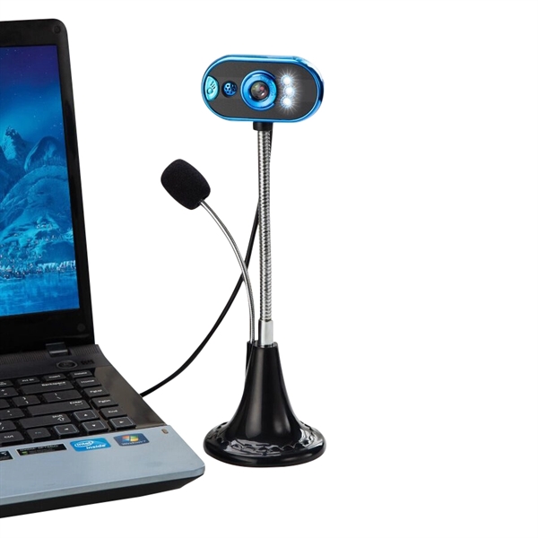 USB Webcam Microphone and LED Light Flexible Gooseneck for L - Image 5
