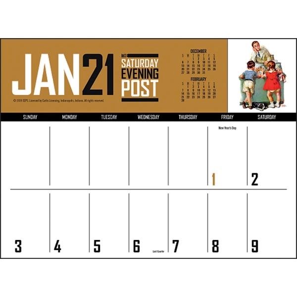 The Saturday Evening Post Big Block Memo 2022 Calendar - Image 2