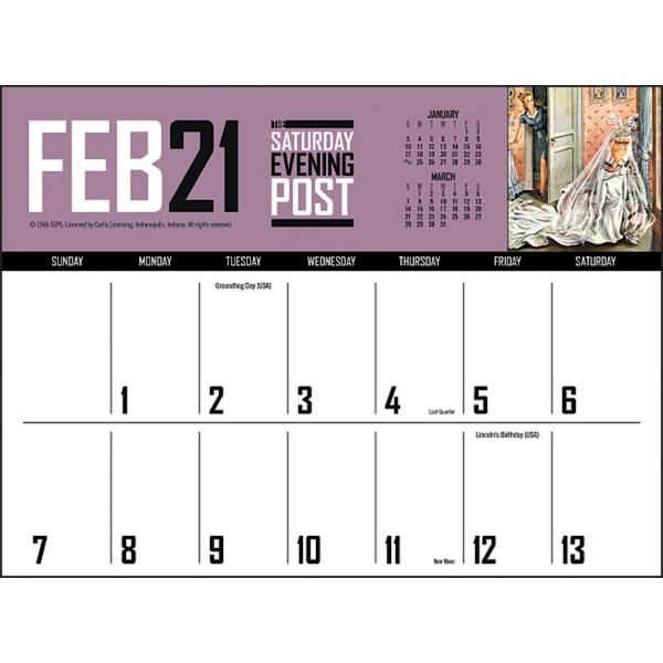 The Saturday Evening Post Big Block Memo 2022 Calendar - Image 3