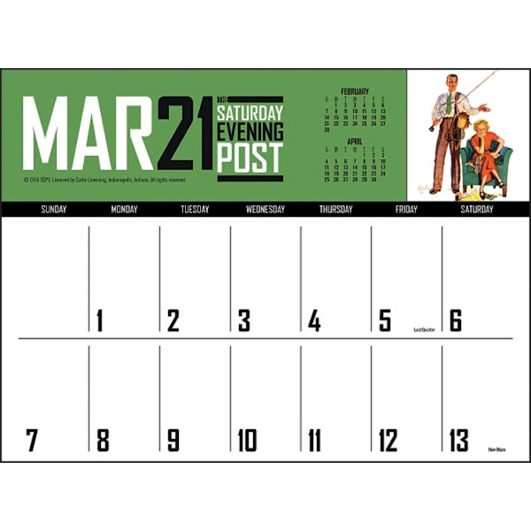 The Saturday Evening Post Big Block Memo 2022 Calendar - Image 4