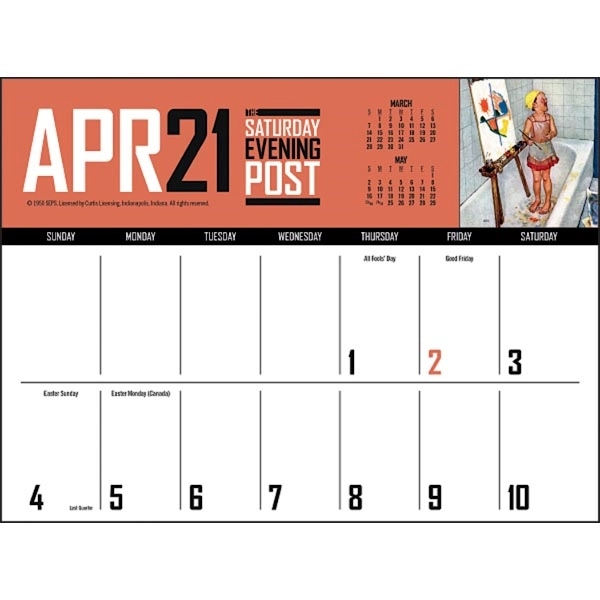 The Saturday Evening Post Big Block Memo 2022 Calendar - Image 5