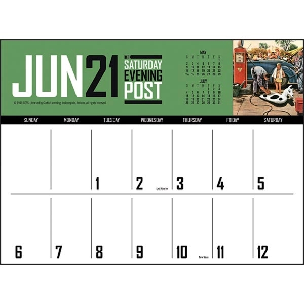 The Saturday Evening Post Big Block Memo 2022 Calendar - Image 7