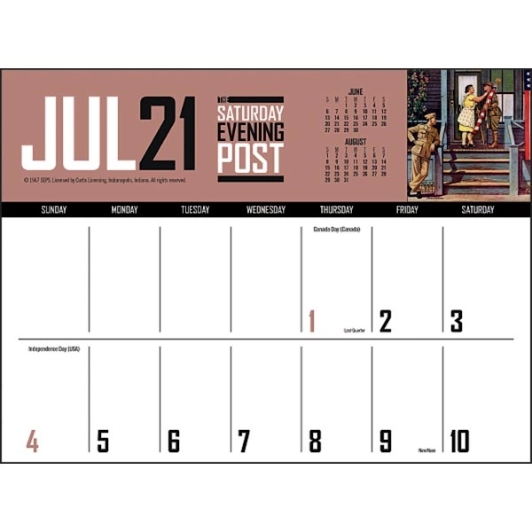 The Saturday Evening Post Big Block Memo 2022 Calendar - Image 8