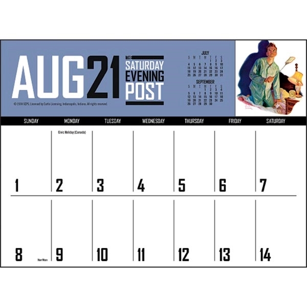 The Saturday Evening Post Big Block Memo 2022 Calendar - Image 9