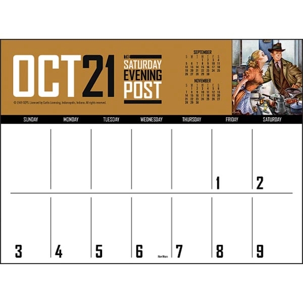 The Saturday Evening Post Big Block Memo 2022 Calendar - Image 11