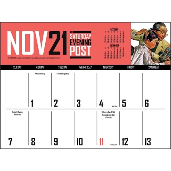 The Saturday Evening Post Big Block Memo 2022 Calendar - Image 12