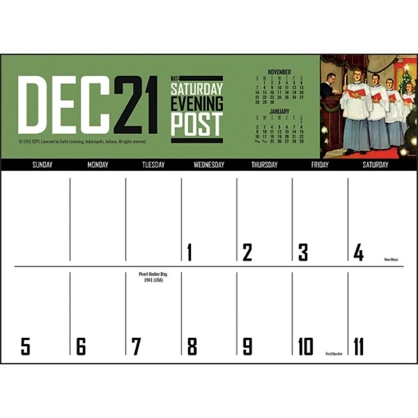 The Saturday Evening Post Big Block Memo 2022 Calendar - Image 13