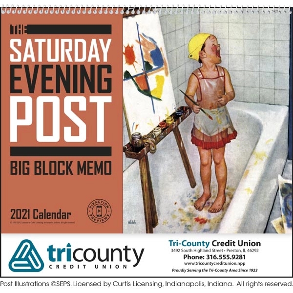The Saturday Evening Post Big Block Memo 2022 Calendar - Image 27