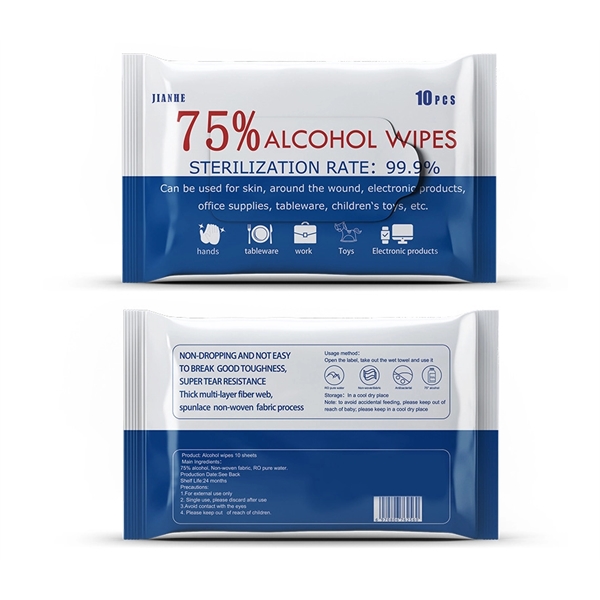 Alcohol Wipes, 10's - Image 1