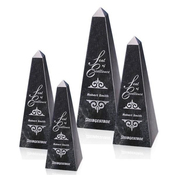 Marble Obelisk Award - Black - Image 1