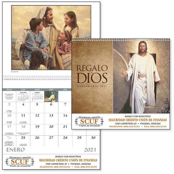 Spiral Regalo de Dios Religious 2022 Appointment Calendar - Image 1