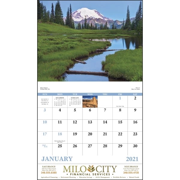 Stapled Landscapes of America Scenic Appointment Calendar - Image 17