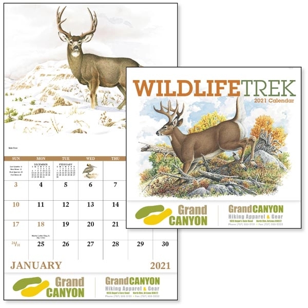 Stapled Wildlife Trek 2022 Appointment Calendar