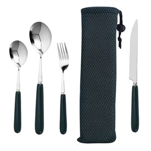 6pcs Set Ceramic Stainless Steel Cutlery      