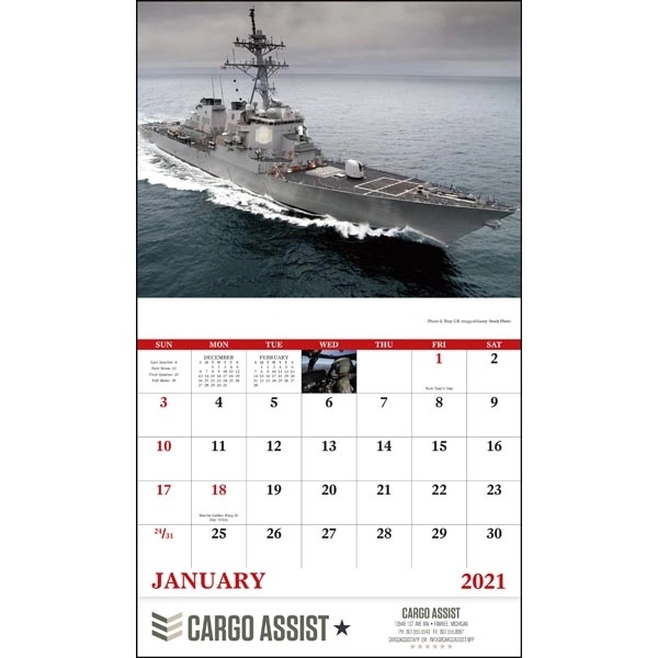 Stapled American Armed Forces 2022 Calendar - Image 17
