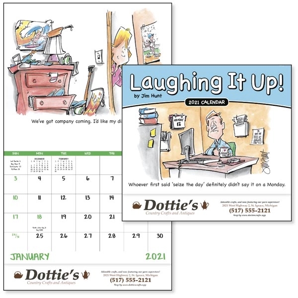 Stapled Laughing It Up! 2022 Calendar - Image 1
