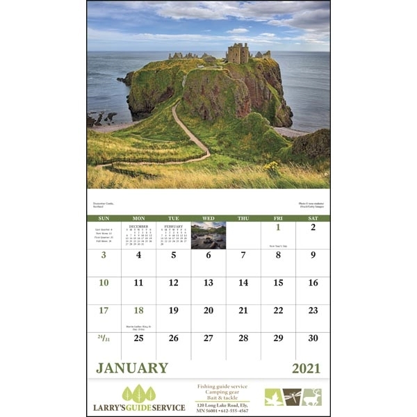 Stapled Glorious Getaways Scenic 2022 Appointment Calendar - Image 17