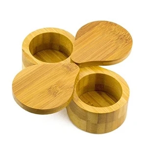 Bamboo Double Round Spice Box