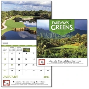 Stapled Fairways & Greens Lifestyle Appointment Calendar