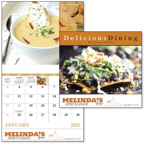 Stapled Delicious Dining Lifestyle 2022 Appointment Calendar - Image 1