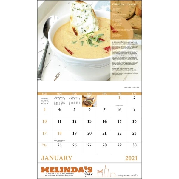 Stapled Delicious Dining Lifestyle 2022 Appointment Calendar - Image 17