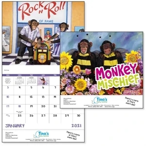 Stapled Monkey Mischief Lifestyle 2022 Appointment Calendar