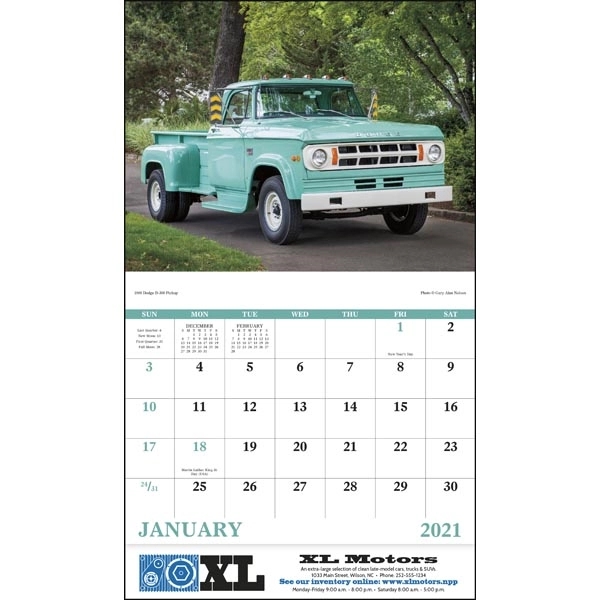 Stapled Treasured Trucks Vehicle 2022 Appointment Calendar - Image 17
