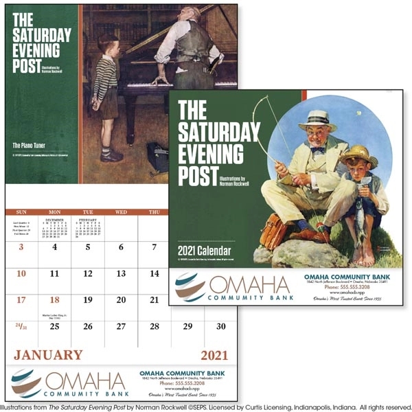 The Saturday Evening Post 2022 Stapled Appointment Calendar - Image 1