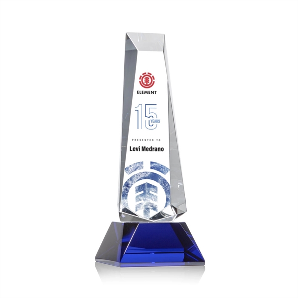 Rustern Obelisk Award on Base - VividPrint™/Blue - Image 2