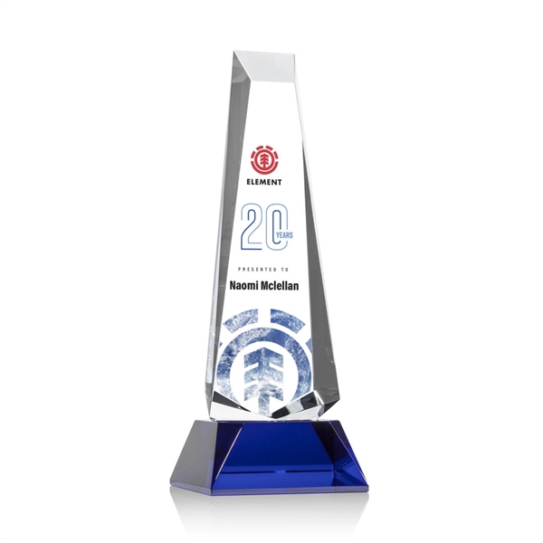 Rustern Obelisk Award on Base - VividPrint™/Blue - Image 3