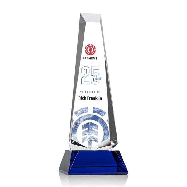 Rustern Obelisk Award on Base - VividPrint™/Blue - Image 4