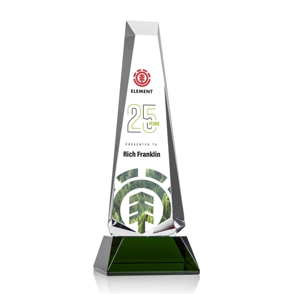 Rustern Obelisk Award on Base - VividPrint™/Green - Image 4