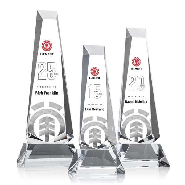 Rustern Obelisk Award on Base - VividPrint™/Clear - Image 1