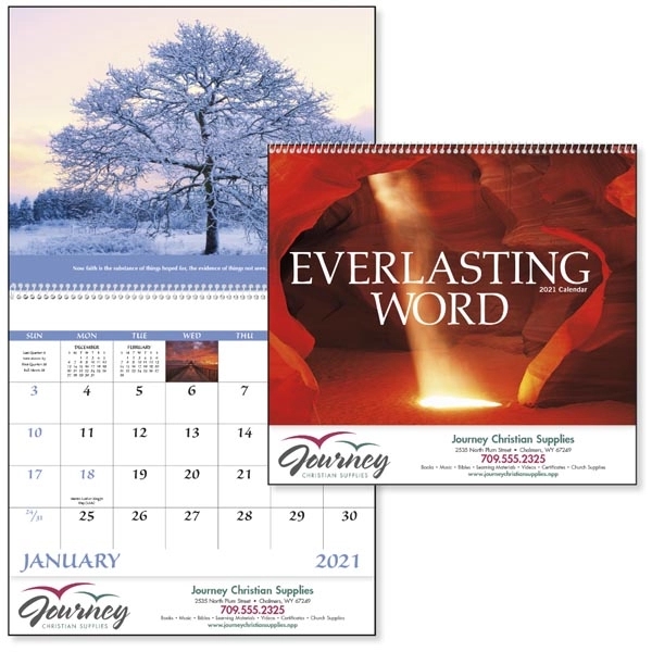 Everlasting Word with Funeral Pre-Planning Form Calendar - Image 1