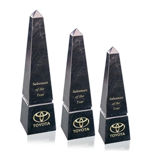 Groove Marble Obelisk Award - Black