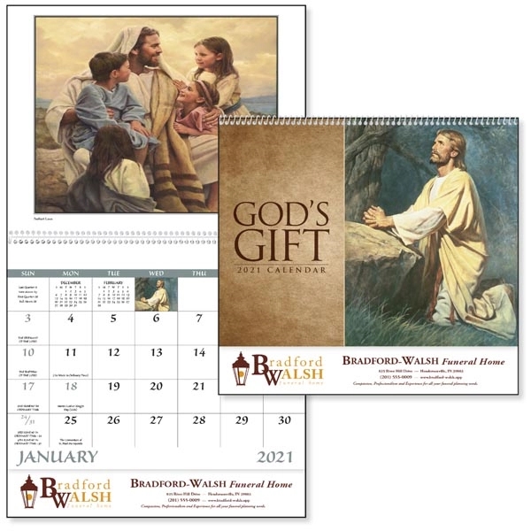 Spiral God's Gift Religious 2022 Appointment Calendar - Image 1