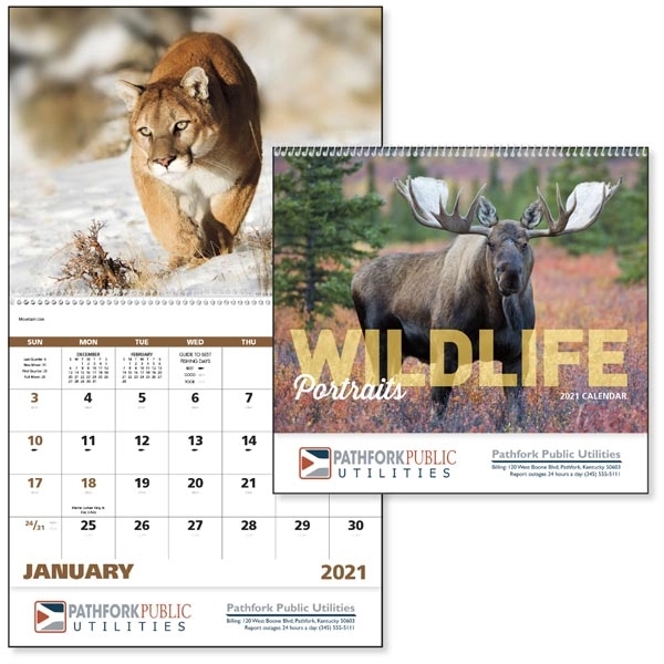 Spiral Wildlife Portraits Appointment Calendar
