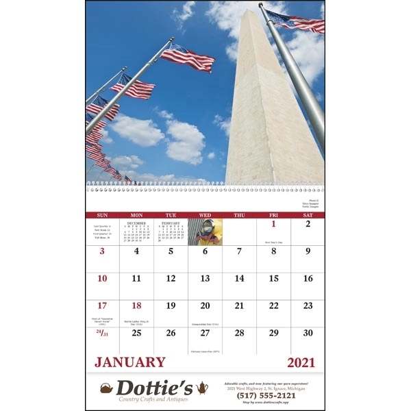 Spiral Celebrate America Appointment Calendar - Image 17