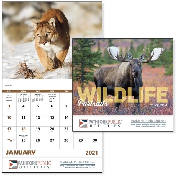 Stapled Wildlife Portraits 2022 Appointment Calendar - Image 1