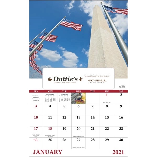Window Celebrate America Americana 2022 Appointment Calendar - Image 17