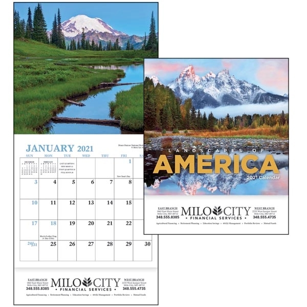 Landscapes of America Mini 2022 Appointment Calendar - Image 1