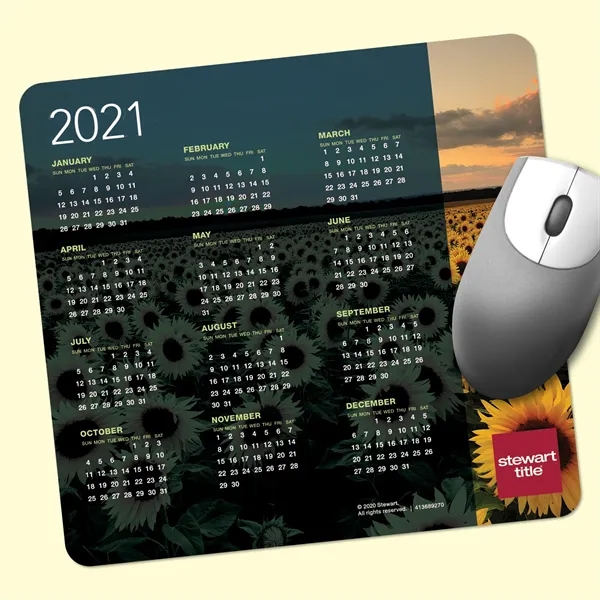 Origin'L Fabric ® 7.5x8x1/8 Antimicrobial Calendar Mouse Pad - Image 1