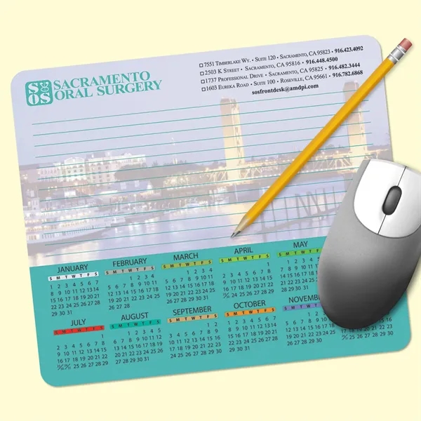 MousePaper®24 Page - Recycled Note Paper Calendar Mouse Pad - Image 1