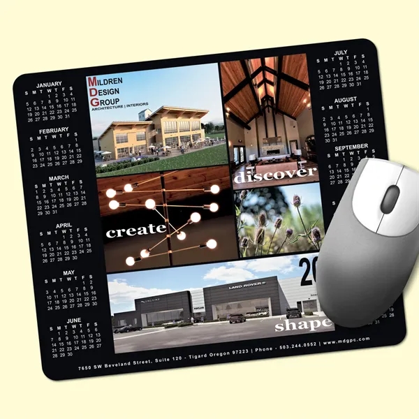 Barely There™8"x9.5"x.020" Ultra Thin Calendar Mouse Pad - Image 1